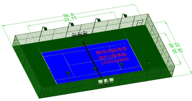 单打网球场地标准尺寸是多少？-第3张图片-www.211178.com_果博福布斯